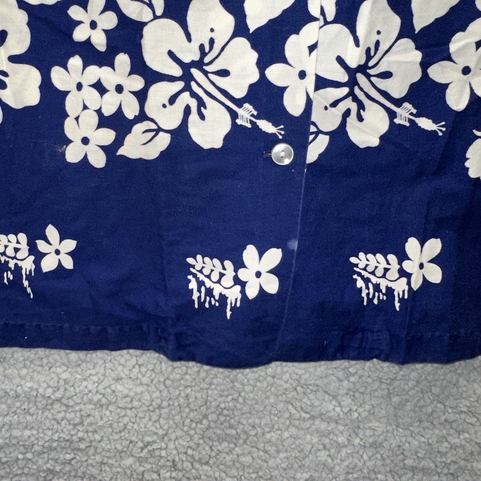 Vintage 50s Hawaiian Aloha Print Shirt Rockabilly Honolulu 60s Button Ui Maikai