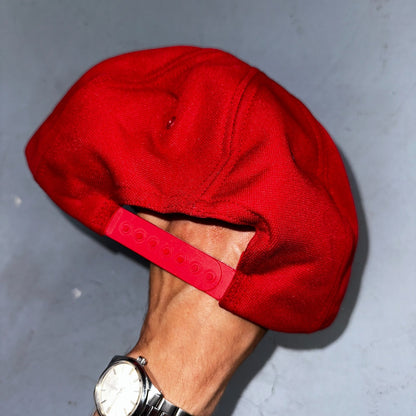 Vintage Simpson Racing Hat Cap Red Snapback Motorsports Auto Garage USA