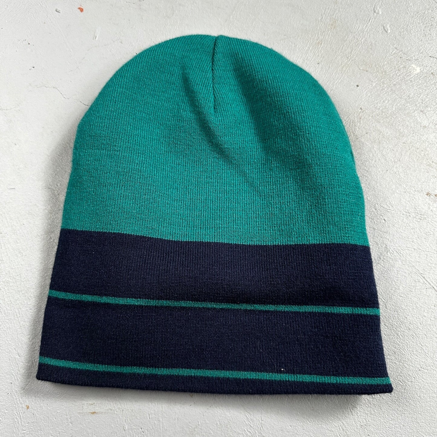 Nike VTG MLB Seattle Mariners LOGO Knit Skull Cap Beanie Hat 90s Double Sided