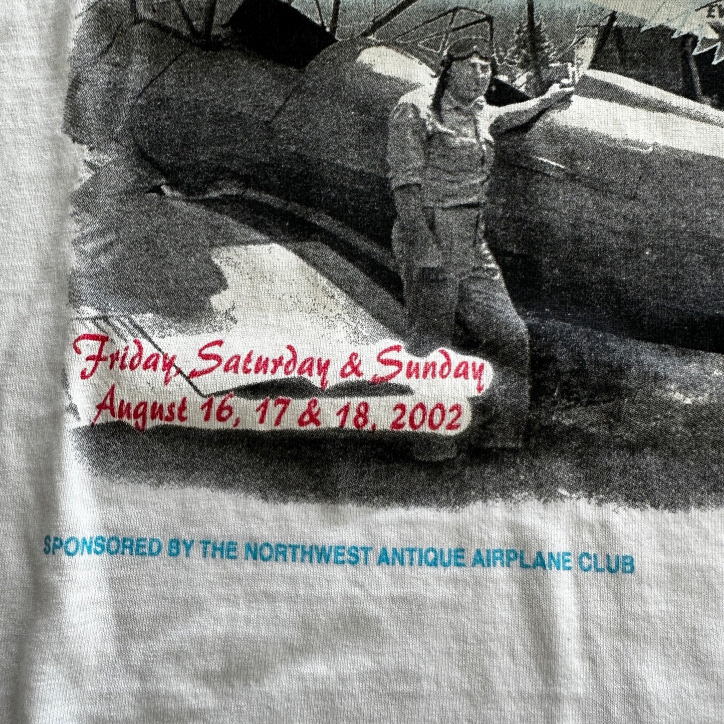 Airplane Portland Oregon Vintage T Shirt Flying Pilot Bald Eagle USA America