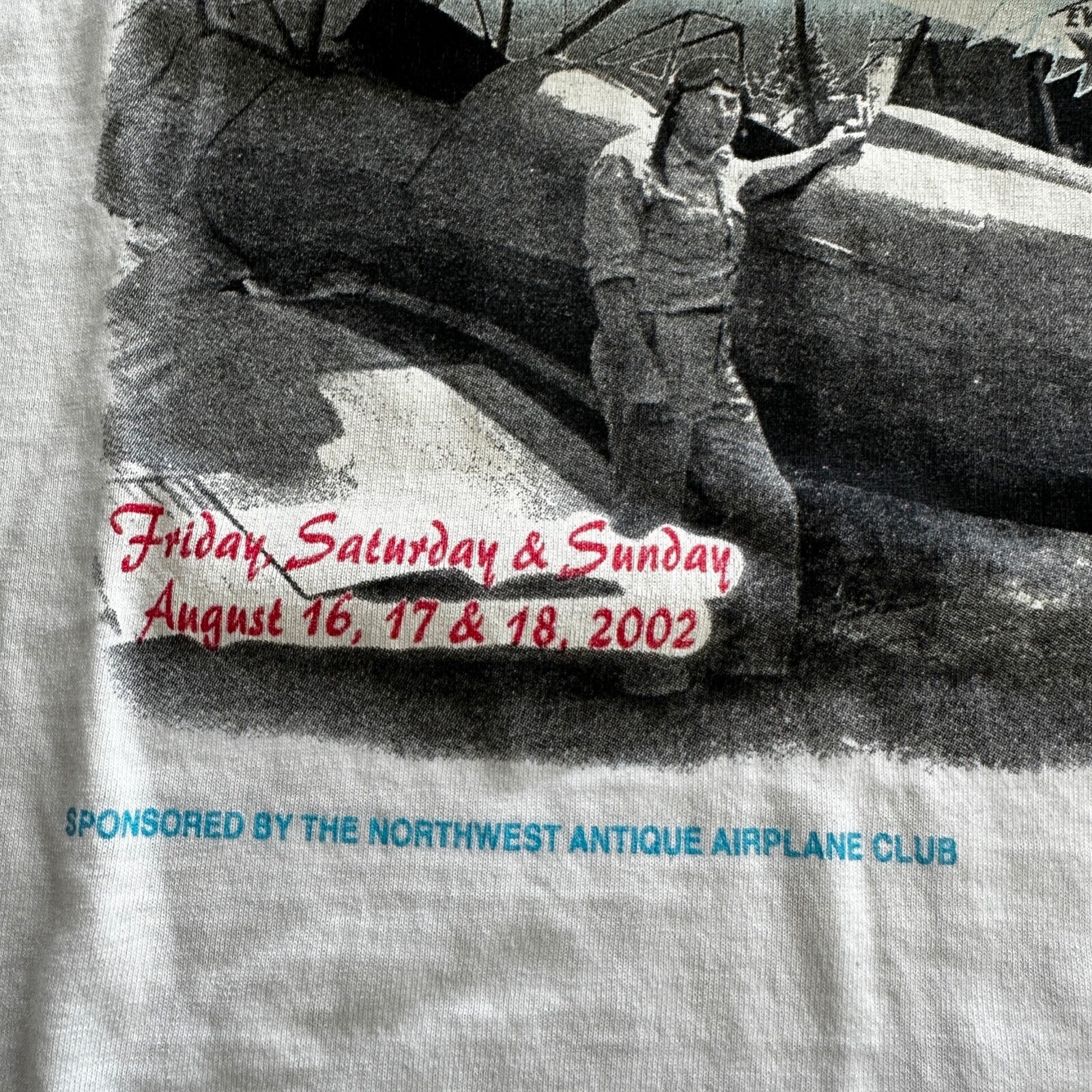 Airplane Portland Oregon Vintage T Shirt Flying Pilot Bald Eagle USA America