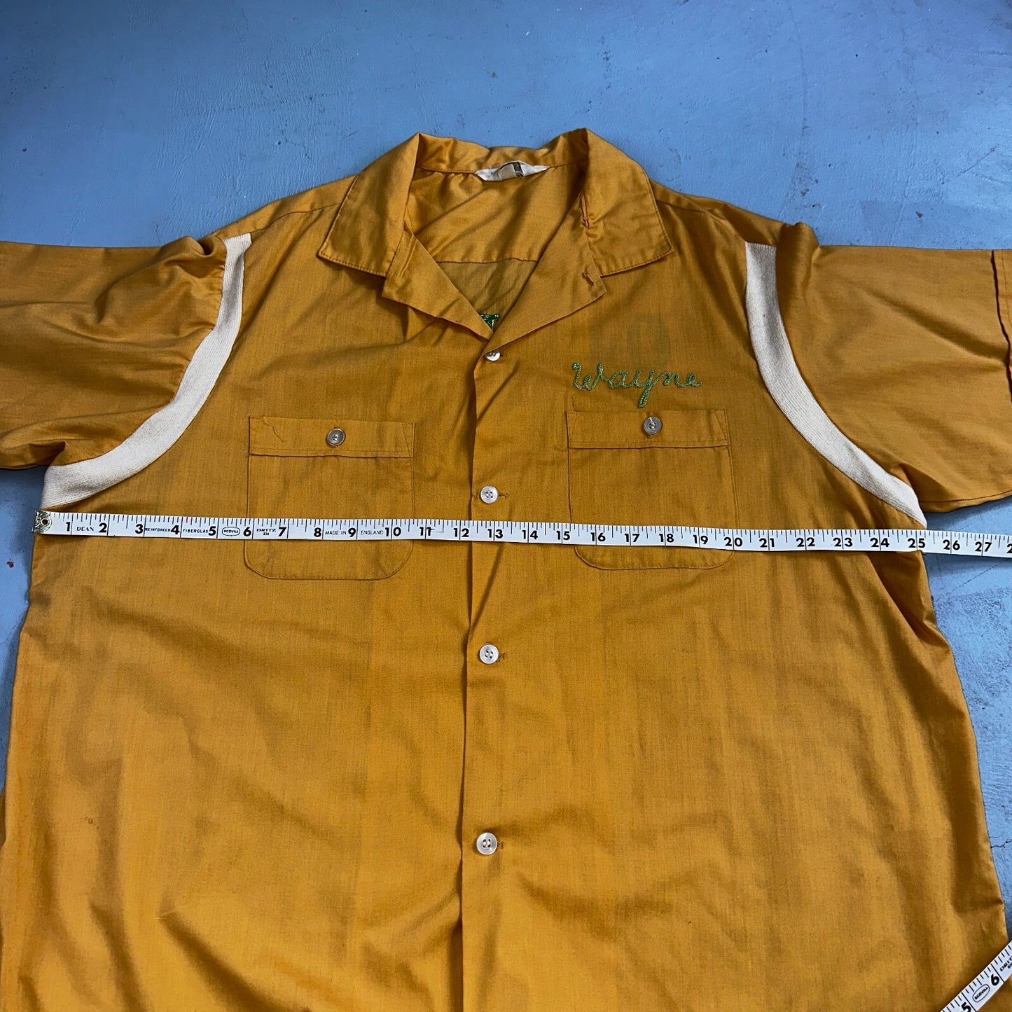 1960s Chain Stitch Bowling Shirt Nat Nast Hilton Salem Oregon 60s 70s Rockabilly