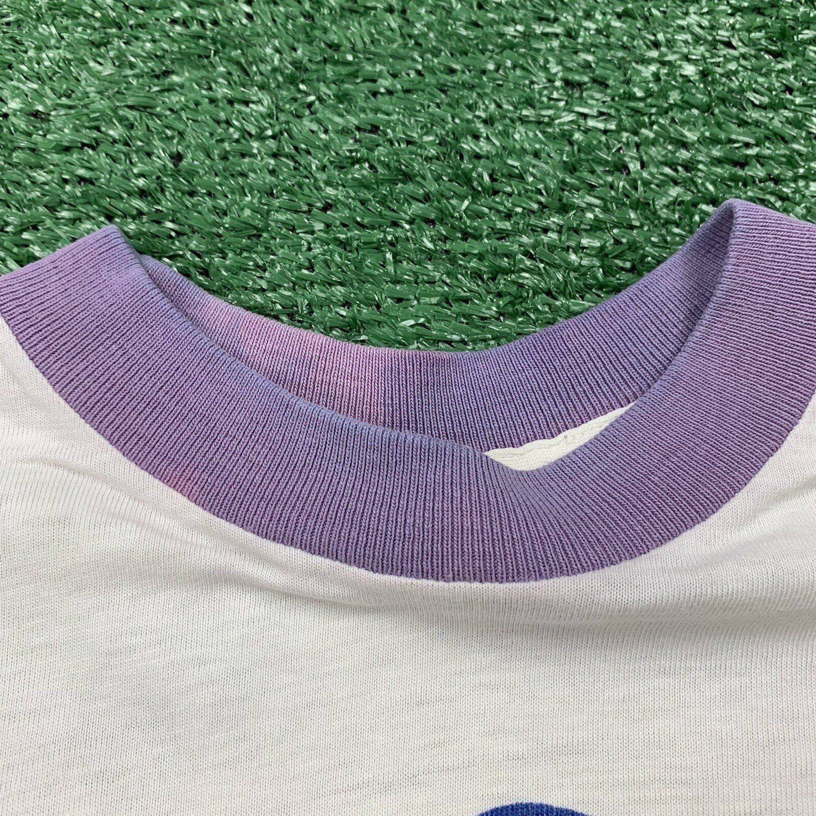 Nike Vintage T Shirt Mens M 70s Purple Ringer Pinwheel Running Geisha Simple