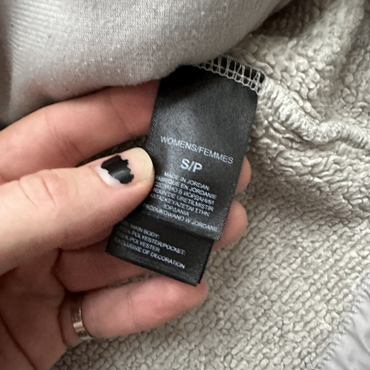 The North Face Fleece Jacket Womens Med Full Zip Sweatshirt Soft Oatmeal Sherpa