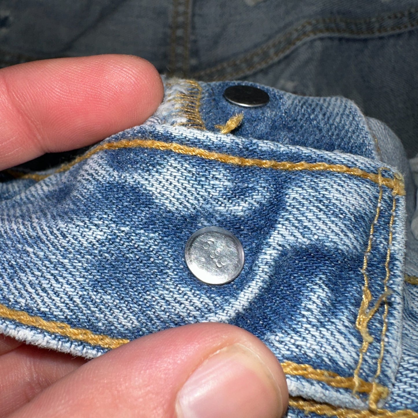 Levis 501 Vintage Y2K XX Straight Leg Jeans 90s Blue Light Wash 38x32 Act 37x30