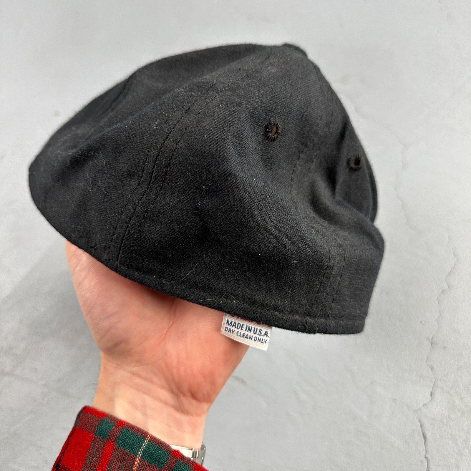 LC New Era USA MLB Fitted 6 7/8 Hat Major League Professional Baseball VTG Pro