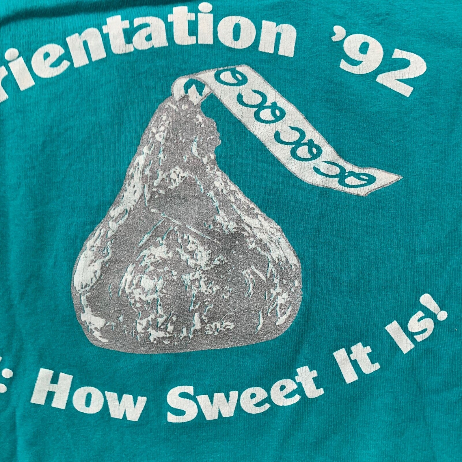 Hersey Kiss Vintage T Shirt Candy Snack 1992 How Sweet Chocolate Rap Music 90s