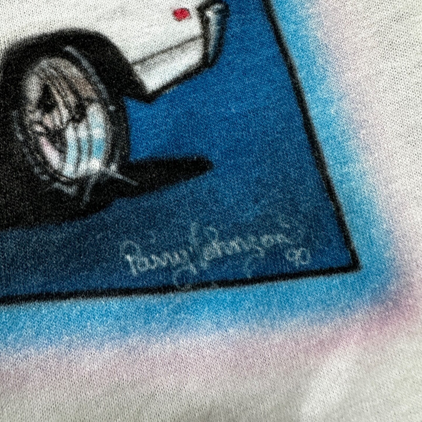 GTX 1969 Plymouth VTG T Shirt Airbursh Hanes USA Single Stitch Carlotta 90s