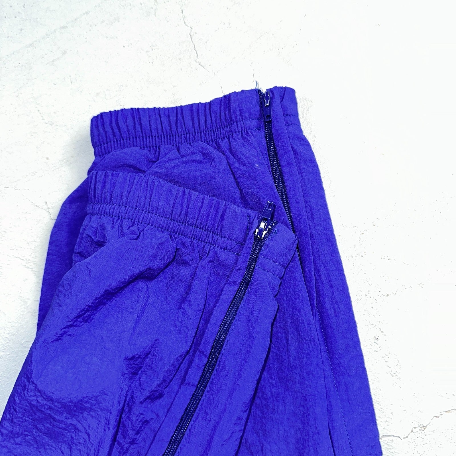 Nike VTG 90s Windbreaker Track Pants Ankle Zip Unlined Purple 1990s Essential