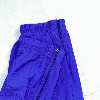 Nike VTG 90s Windbreaker Track Pants Ankle Zip Unlined Purple 1990s Essential
