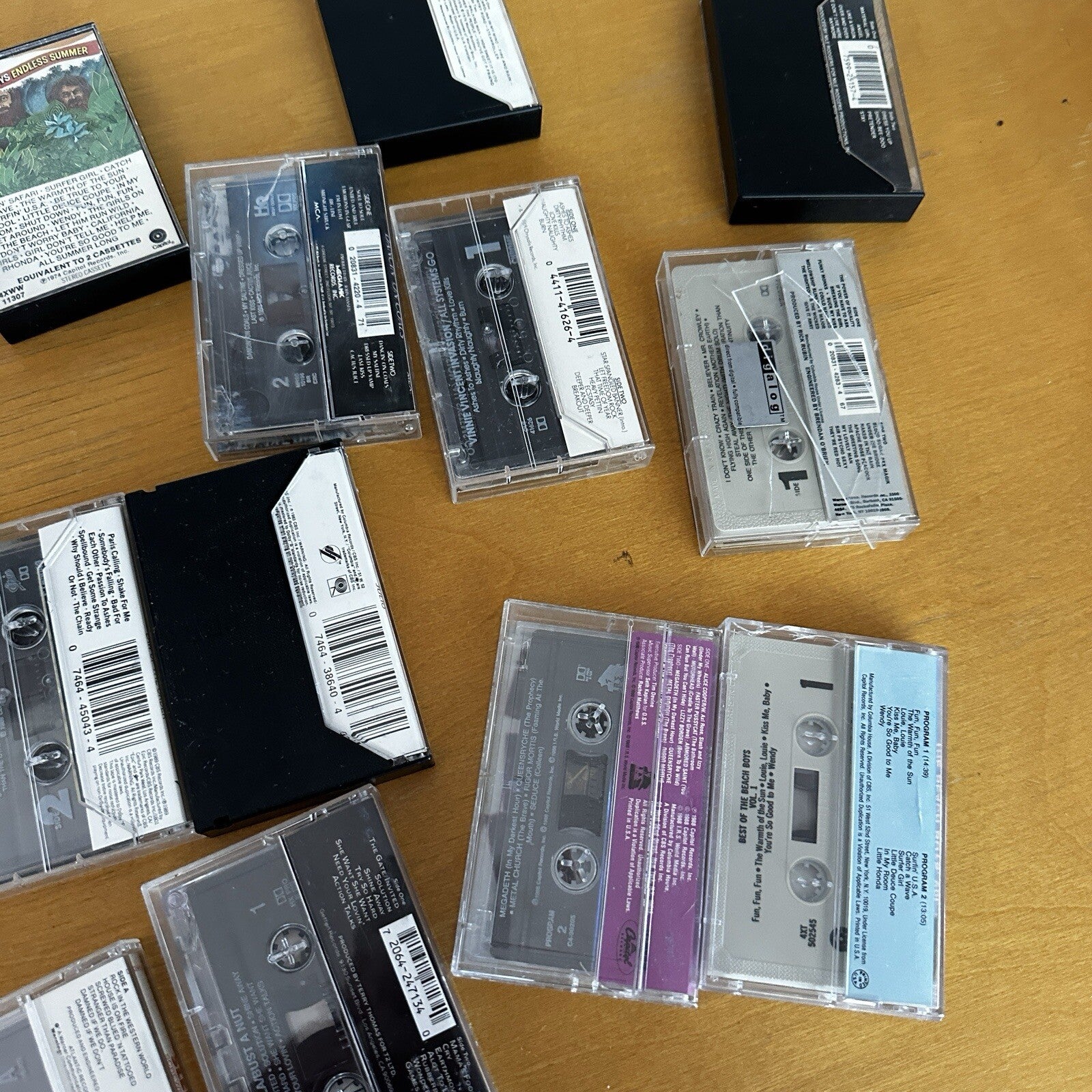 Lot Of 26 Random Cassette Tape Lot Music Lover Rock Metal Grunge Beach Boys Cool