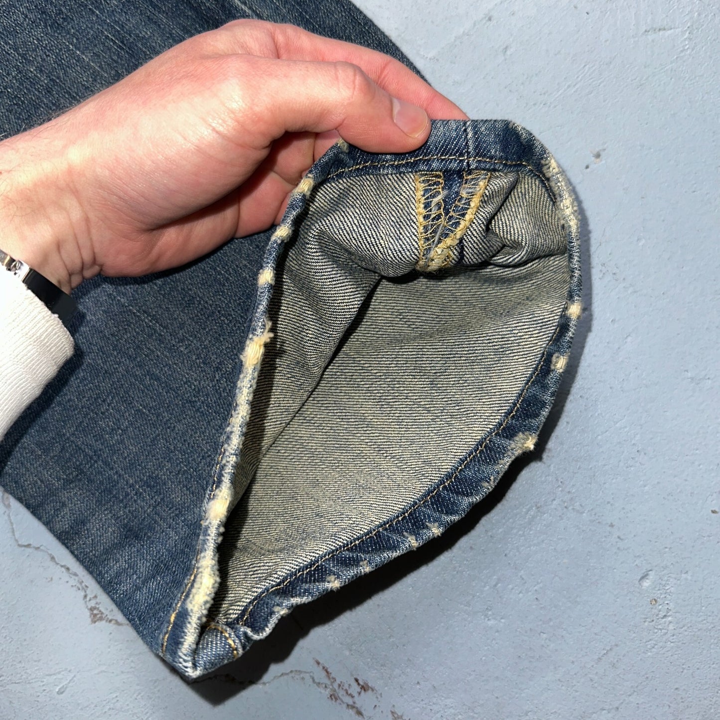 Levis 501 Vintage 90s XX Straight Leg Jeans Y2K Blue Med Wash 34x36 Act 33x35