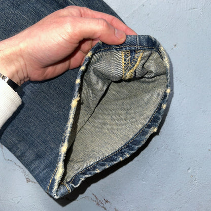 Levis 501 Vintage 90s XX Straight Leg Jeans Y2K Blue Med Wash 34x36 Act 33x35