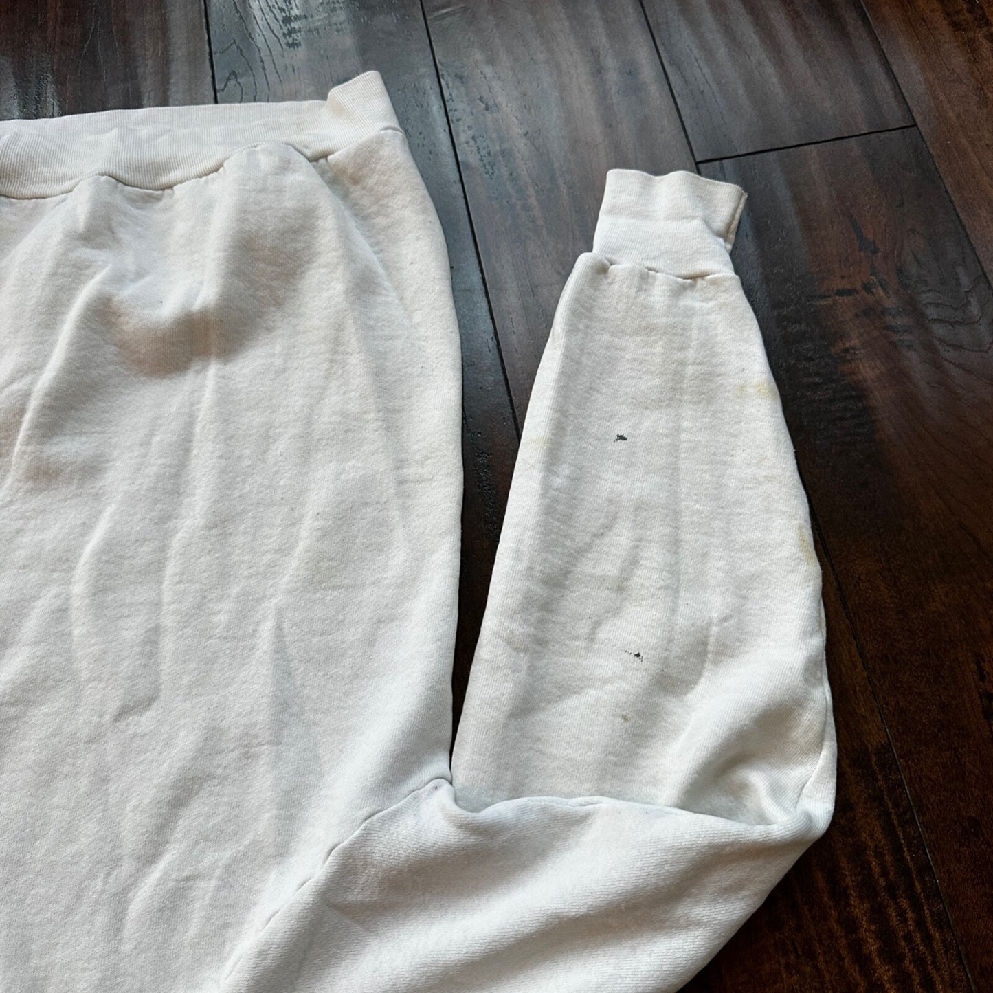 VTG Anaheim Crewneck Sweatshirt 1980s Post Op Hospital Paint Splatter Graphic