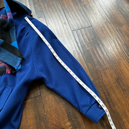 VTG Ferncroft Women's Fleck Blazer Jacket USA Union Made Sz 14 80s Pea Coat