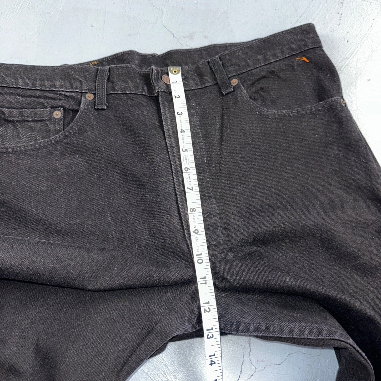 Levis 505 Vintage 90s USA Red Tab Jeans 36x30 Black Wash 1992 501 Act 36x29