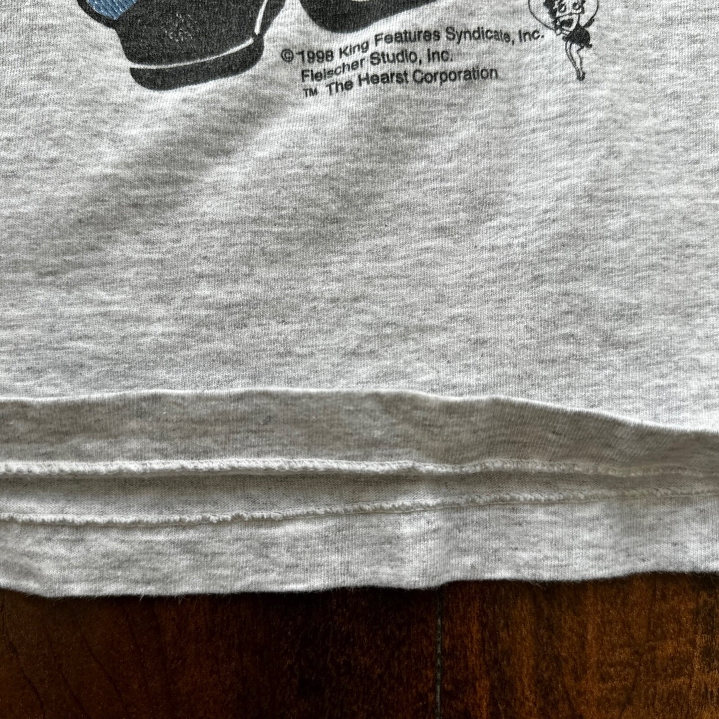 Betty Boop Hot Girl Vintage T Shirt Oneita Single Stitch Grey U GO Girl Rap