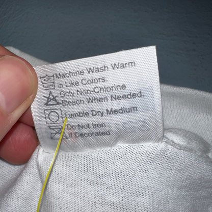 Hanes 80s Packwood VTG T Shirt Why Settle Funny Single Stitch Graphic Text Humor