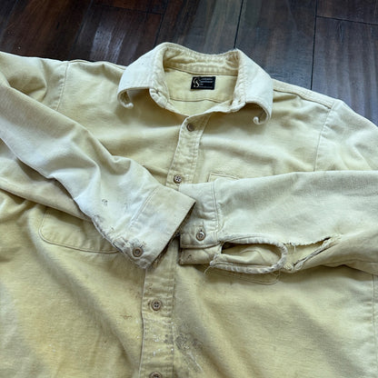 VTG 60s 70s Columbia Work Shirt Workwear Heavy Gorpcore Dadcore Camping Fishing