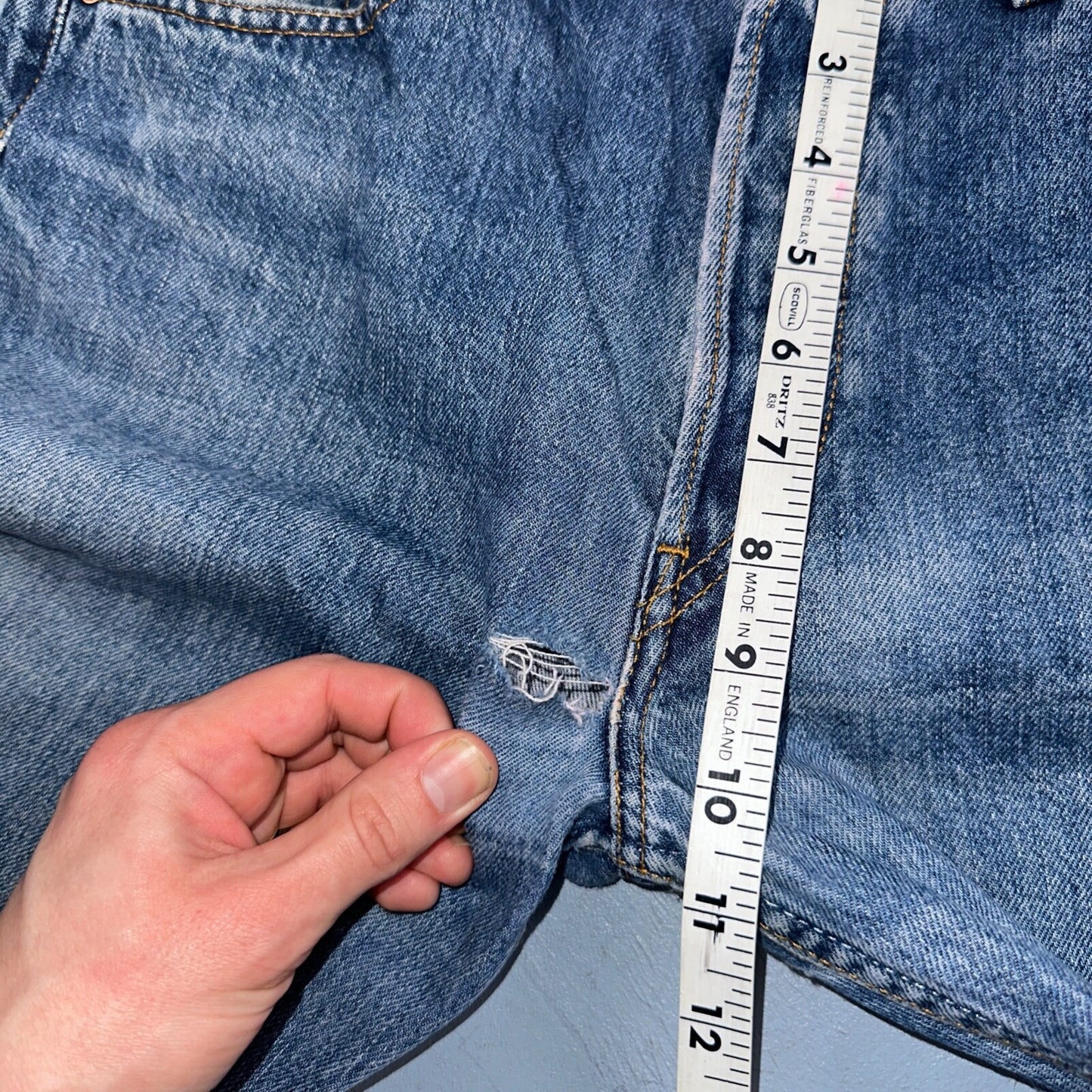 Levis 501 Vintage Y2K Europe Straight Leg Jeans 32x32 90s Med Wash Act 32x31