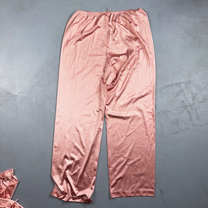Vintage 70s JCPENNEY Classic Pajamas Pink 2 Pc 1970s Collectibles Large USA