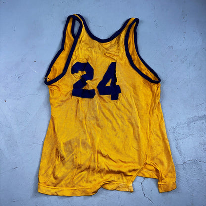 1950s Russell Southern Athletic Tank VTG T Shirt 24 Number Rockabilly Gym 50s