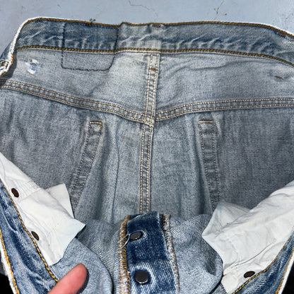 Levis 501 Vintage 90s USA XX Straight Leg Jeans Blue Light Wash 42x30 Act 41x26