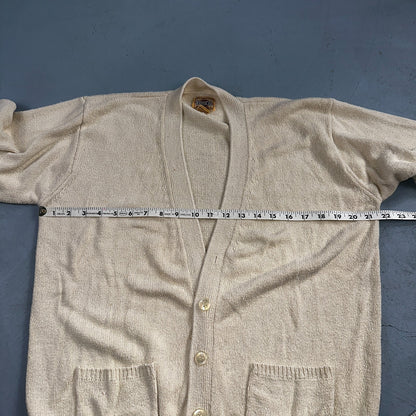 VTG Basco Silk Rare All American Sportswear Men's Sweater Size M Cardigan 90s