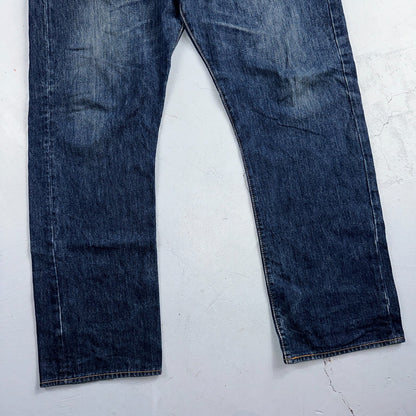 Levis 501 Y2K XX Straight Leg Jeans Blue VTG Dark Wash 40x32 Act 40x31