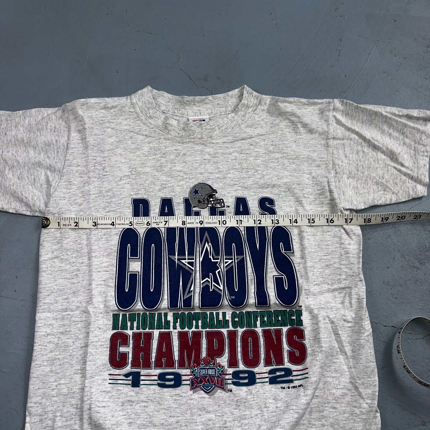Dallas Cowboys Champions 1992 VTG T Shirt 90s Kids XL Rock Football Sports Youth