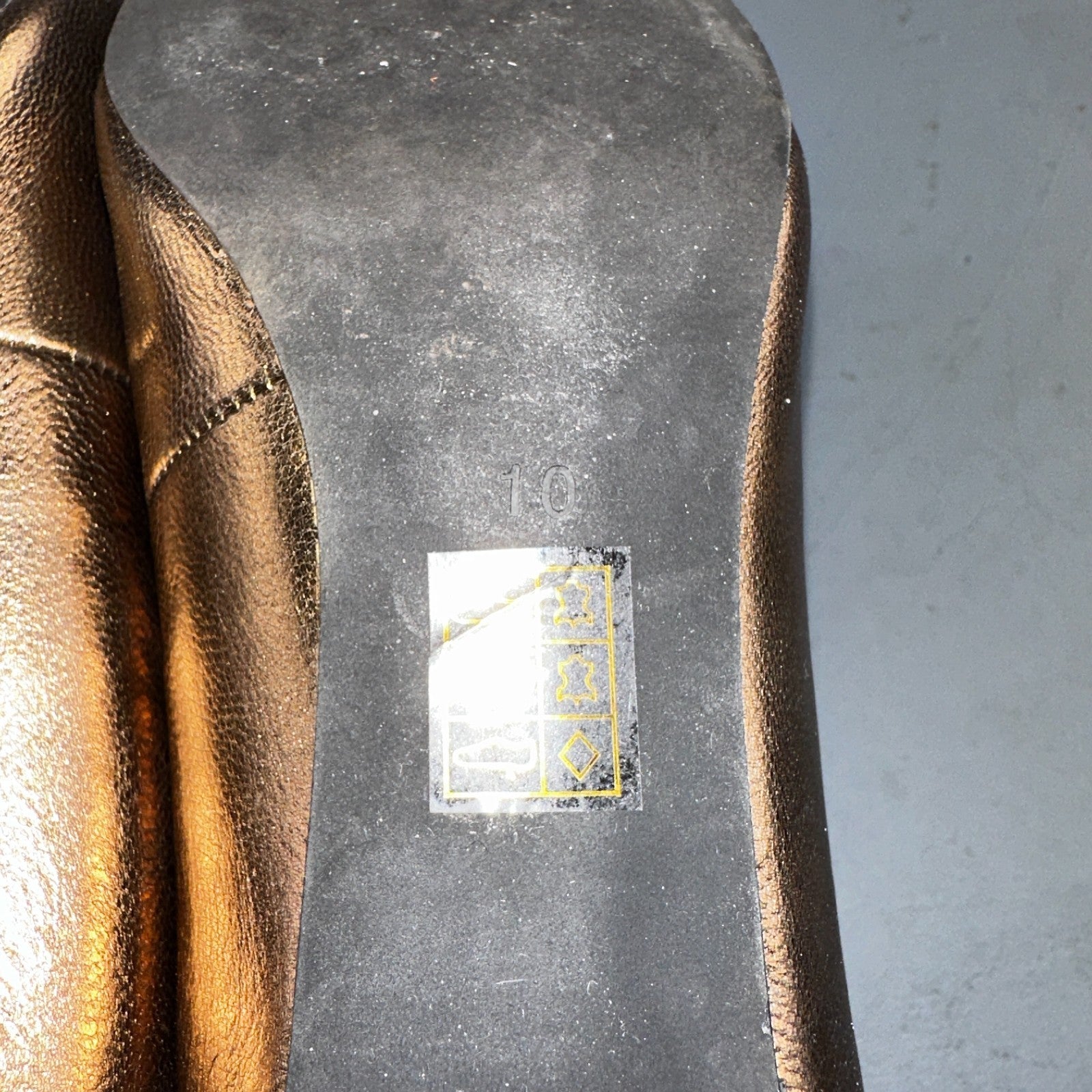 Jeffrey Campbell Women’s 10 Prima Gold Mary Jane Ballet Small Heel Cute