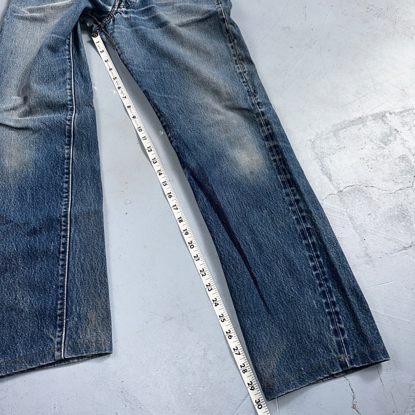 Levis 501 Vintage 80s Redline Selvedge USA XX Jeans Med Wash 31x36 Act 30x30