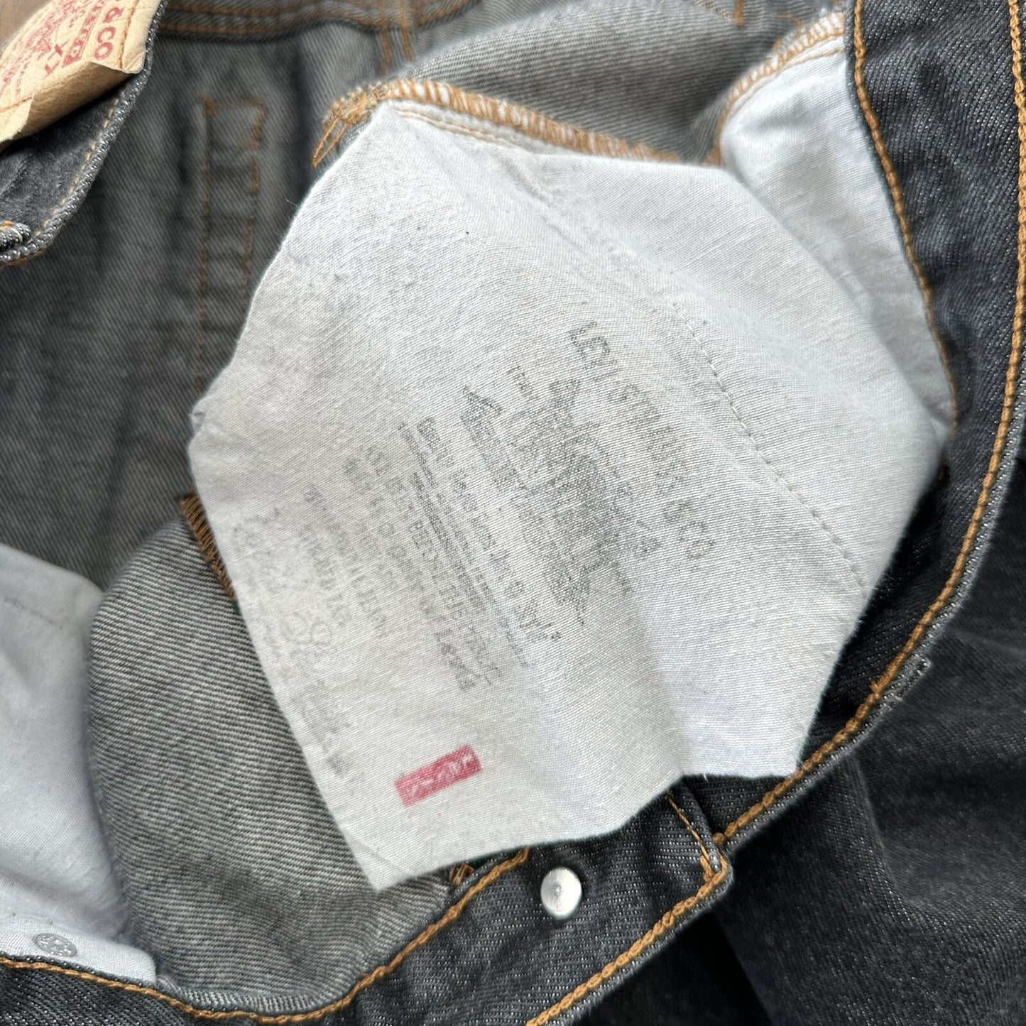 Vintage 90s Levis 501 XX 38x30 USA Tag Jeans Black 80s Act 36x30