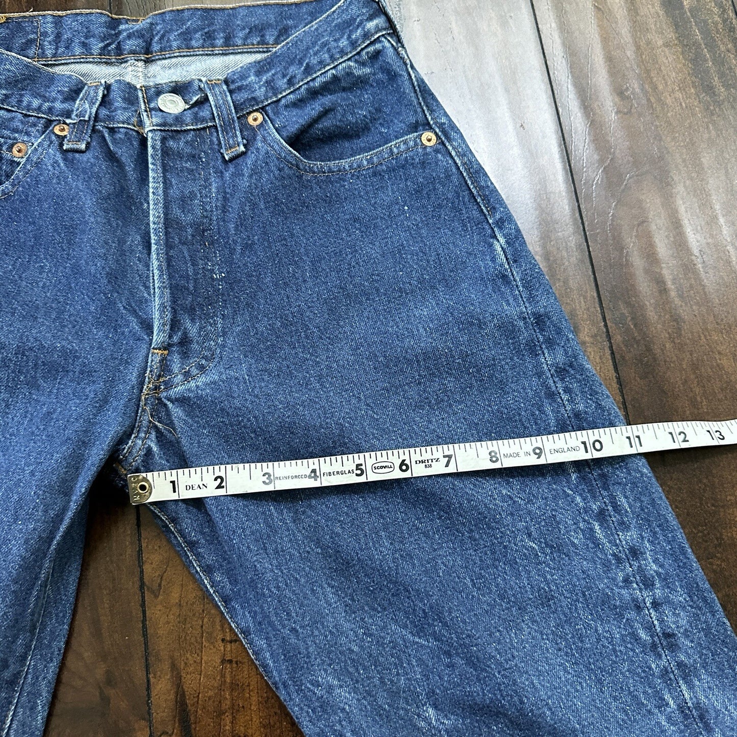 Levis Vintage 80s Redline Selvedge USA 501 XX Jeans 66 70s Dark 28x34 Act 24x25