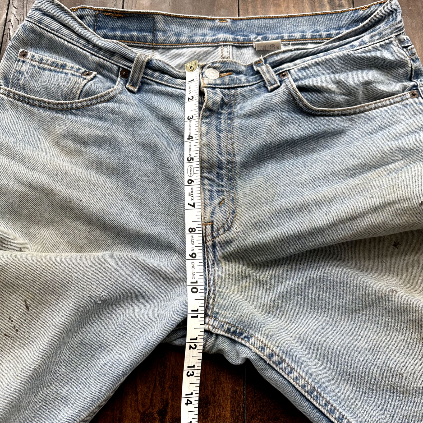 Levis 901 Vintage 90s Straight Leg XX Jeans 34x32 Relaxed Light Wash Act 33x31