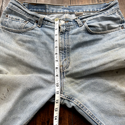 Levis 901 Vintage 90s Straight Leg XX Jeans 34x32 Relaxed Light Wash Act 33x31