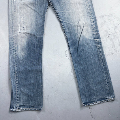 Levis 501 Vintage Y2K XX Straight Leg Jeans Blue Light Wash 33x32 Act 31x30