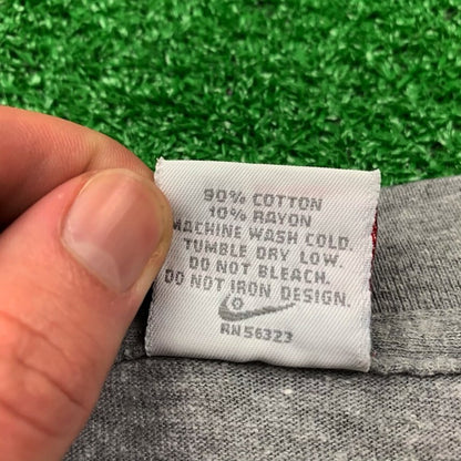 Nike Vintage T Shirt USA Rare Music Band Force Robinson Air Jordan AOP Gray