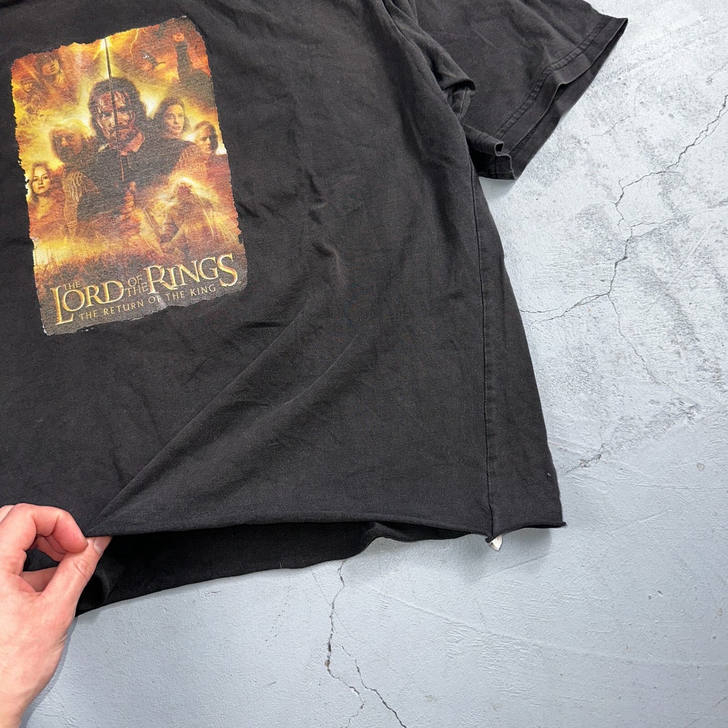 The Lord Of The Rings Two Return Of The King Vtg Y2K Graphic Movie Promo T Shirt