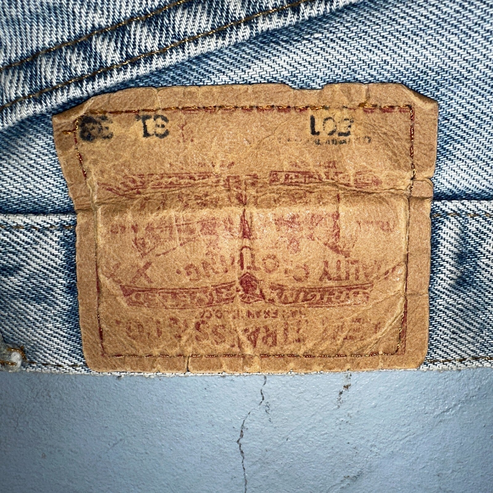 Levis 501 Vintage 80s Redline Selvedge USA XX Jeans Light Wash 1980s Act 30x26