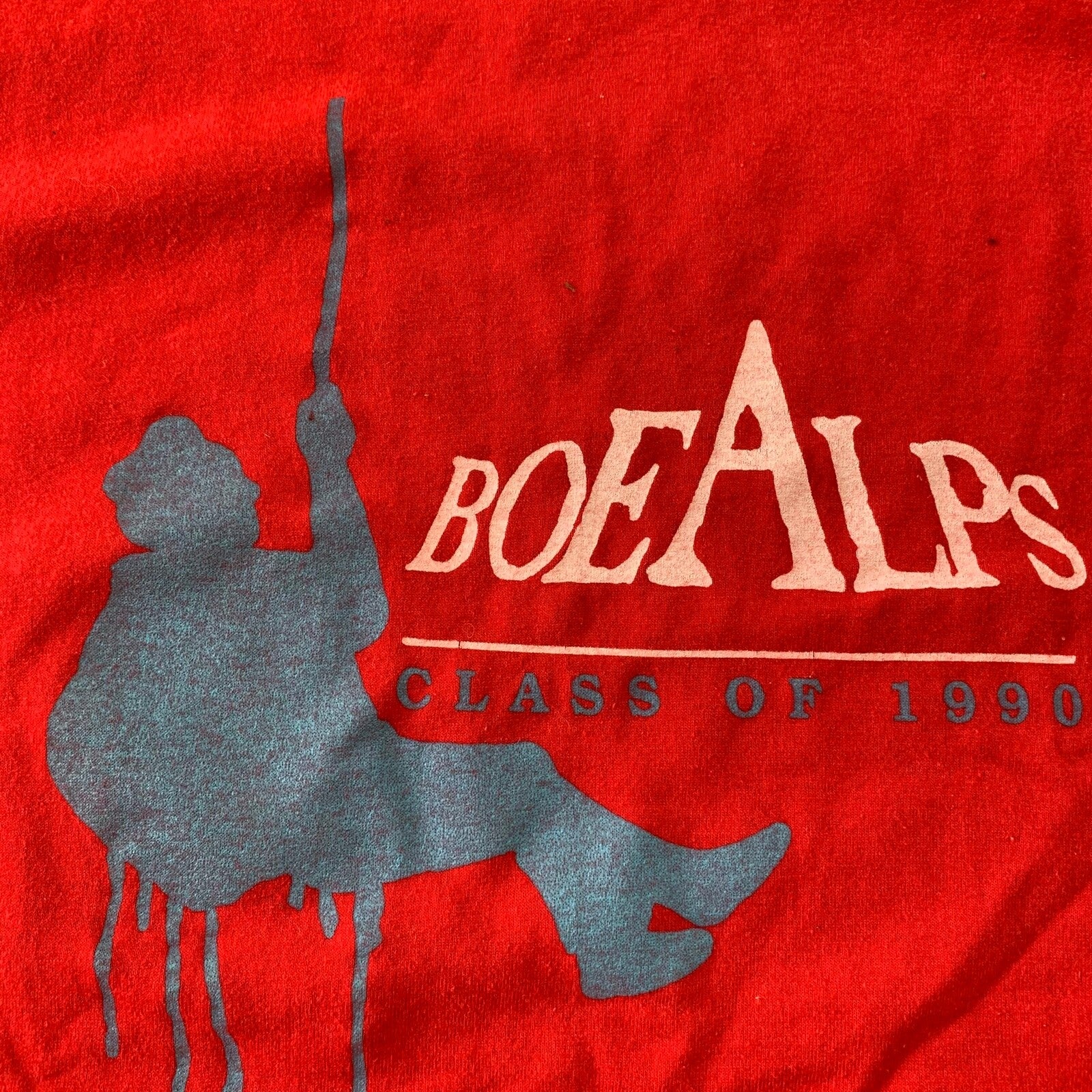 Boe Alps Red Hanes Nike Vintage T Shirt 1990 90s Pacific Northwest Mountain