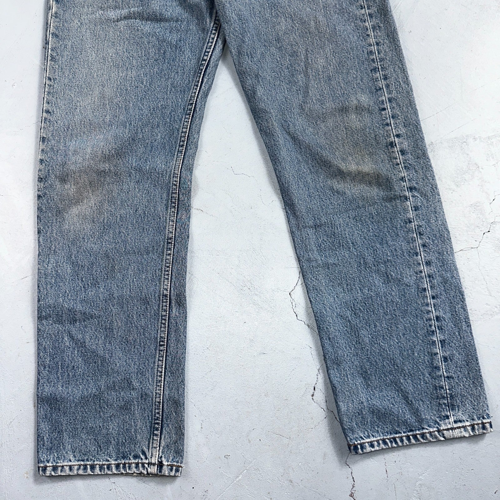 Levis 501 Vintage Y2K 90s XX Straight Leg Jeans Blue Light Wash 33x30 Act 32x29