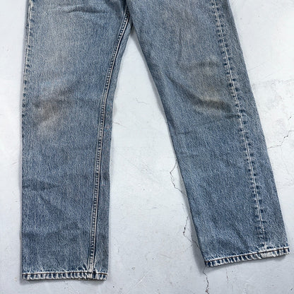 Levis 501 Vintage Y2K 90s XX Straight Leg Jeans Blue Light Wash 33x30 Act 32x29