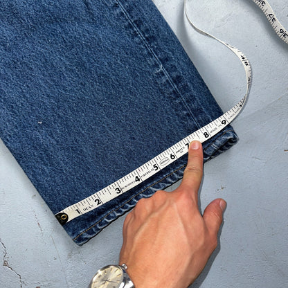 Levis 501 Vintage 90s USA XX Straight Leg Jeans Blue Med Wash 44x32 Act 40x28