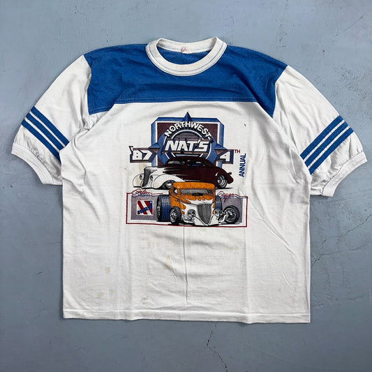 Nats Northwest 1987 VTG T Shirt 80s Salem Oregon Driving Racing NSRA Hot Rod