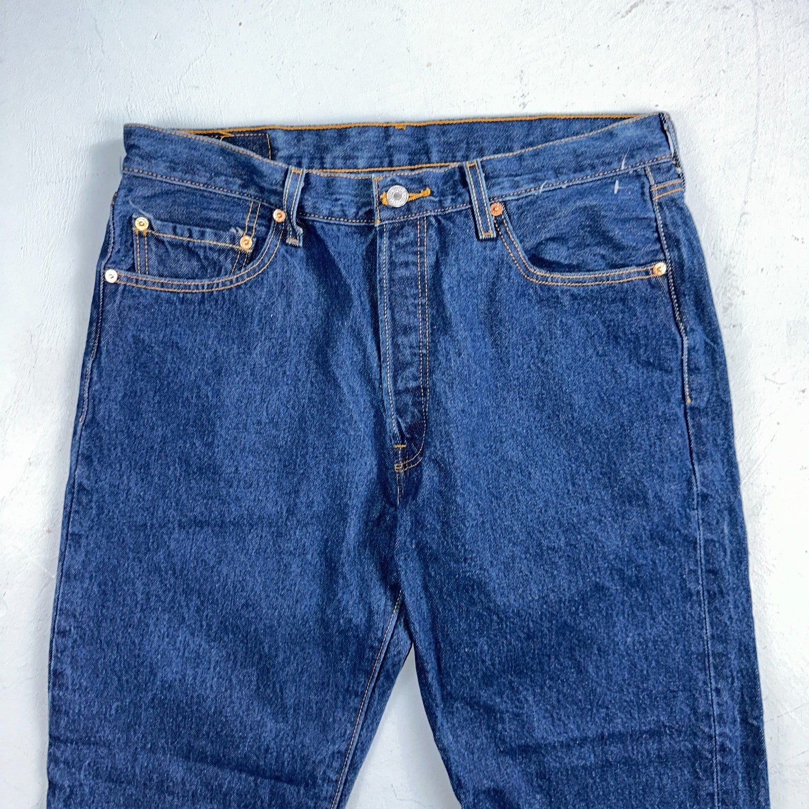 Levis 501 Vintage Y2K 90s XX Straight Leg Jeans Blue Dark Wash 36x33 Act 32x26