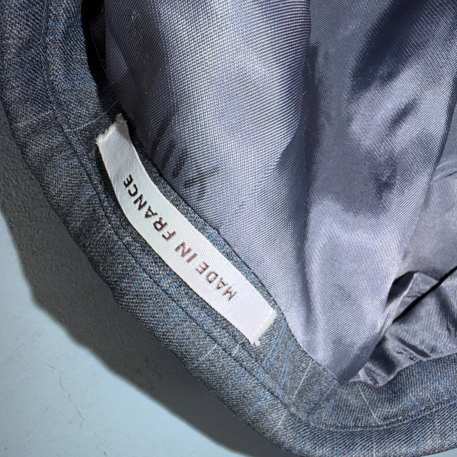 YSL Yves Saint Laurent Vintage Gray Grodin Jacket 38 Blazer Coat France Suit 80s