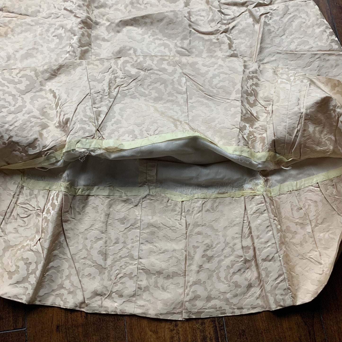 VTG USA Rockabilly Womens Dress Pattern Cream 60s 70s Top Bottom Sanforized