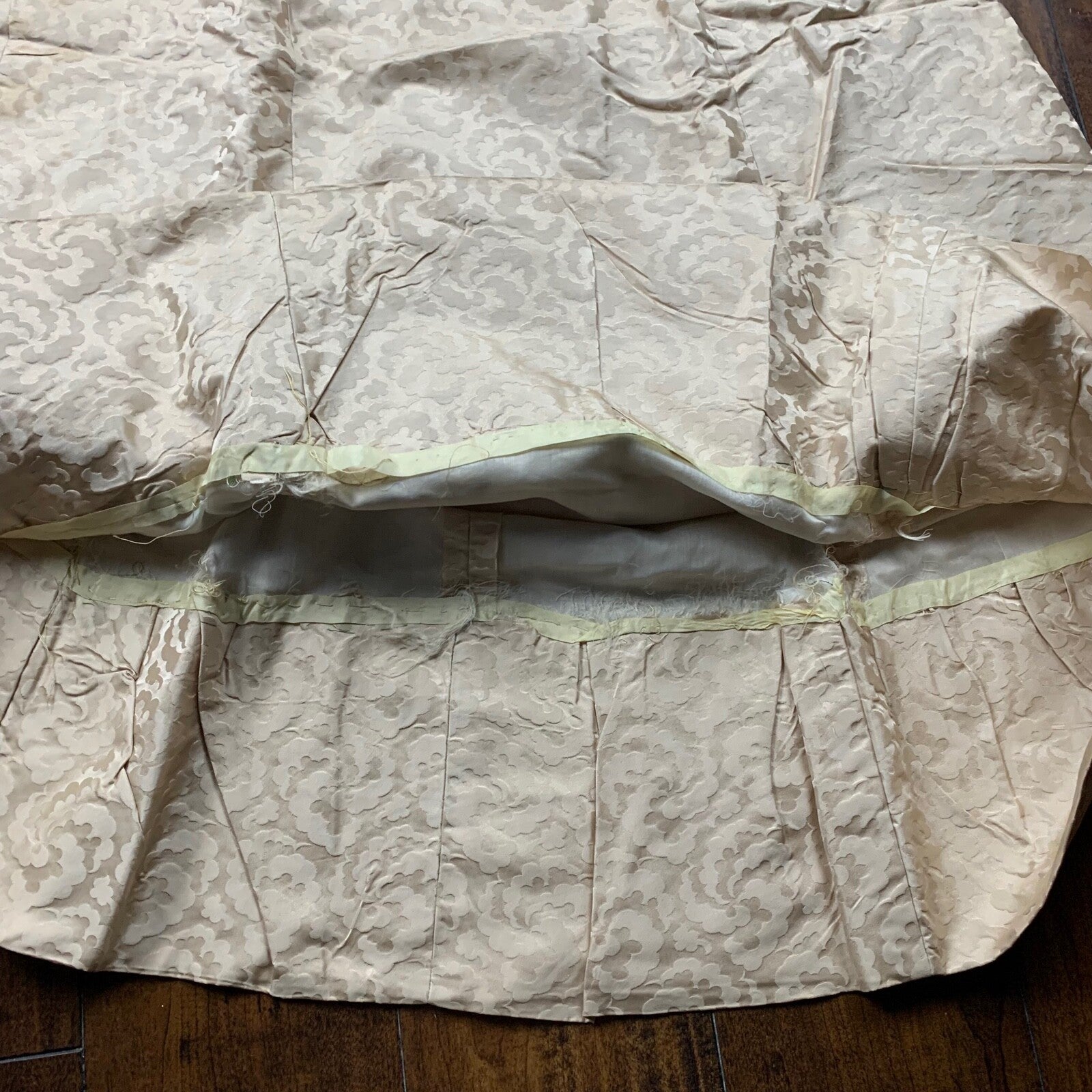 VTG USA Rockabilly Womens Dress Pattern Cream 60s 70s Top Bottom Sanforized