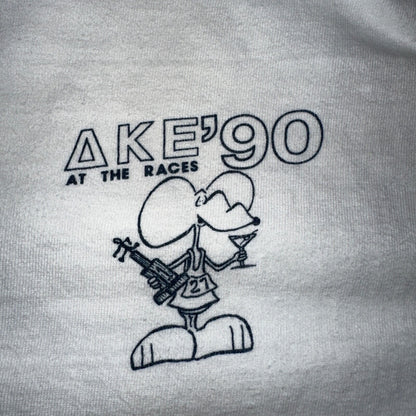 Rat Race Hanes Beefy XL Crazy VTG T Shirt 90s College Running 27 Funny Random